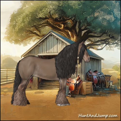 Horse Color:Liver Red Dun Rabicano 