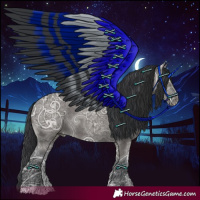 Horse Color:Grullo Ice Sabino Rabicano 