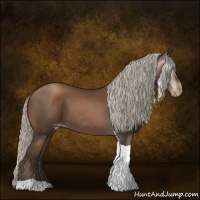 Horse Color:Gray Silver Black Pearl Tobiano