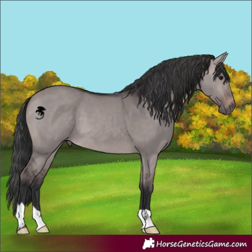 Horse Color:Platinum Brown Dun 