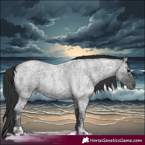 Horse Color:Blue Ice Roan and Blue Ice Roan