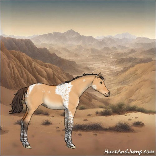 Horse Color:Buckskin Dun Tobiano 