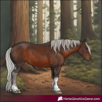 Horse Color:Silver Brown Sabino Tobiano 