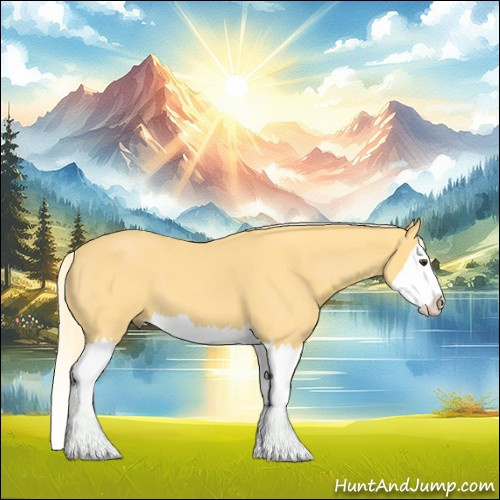 Horse Color:Palomino Roan Splash 