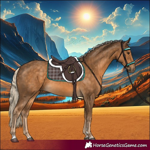 Horse Color:Chocolate Palomino Rabicano 