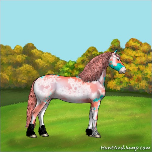 Horse Color:Watercolor Liver Red Onyx Ice 