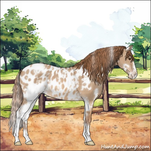 Horse Color:White Spotted Red Dun Sabino Appaloosa 