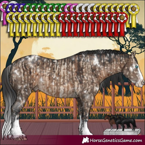 Horse Color:White Spotted Sable Champagne Dun Sabino Splash Rabicano Brindle  and White Spotted Brown Dun Sabino Splash Rabicano Brindle 