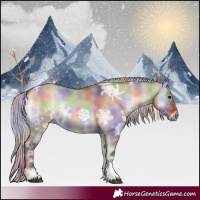 Horse Color:Nacre Silver Brown Ice Onyx Sabino Tobiano Rabicano
