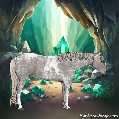 Horse Color:Silver Blue Ice Roan Tobiano 