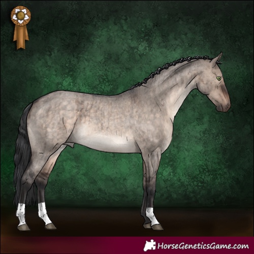 Horse Color:Brown Roan Dun Mushroom Brindle