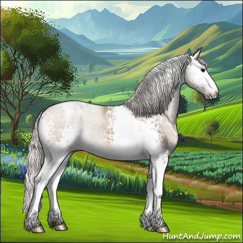 Horse Color:White Spotted Silver Brown Dun 
