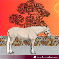 Horse Color:Cremello Tobiano