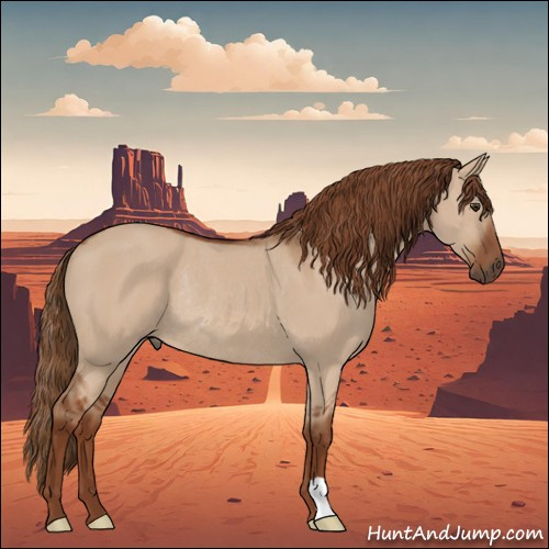 Horse Color:Red Dun Rabicano 
