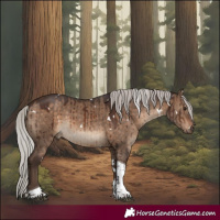 Horse Color:White Spotted Silver Brown Dun Tobiano Rabicano Brindle