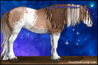 Horse Color:White Spotted Brown Pearl Splash 