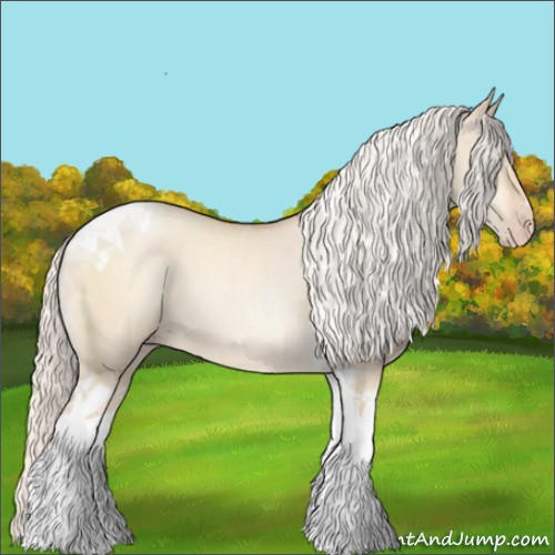 Horse Color:Silver Classic Champagne Dun Tobiano Rabicano 