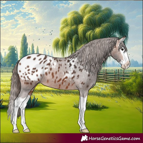 Horse Color:Bay Splash Appaloosa 