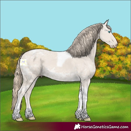 Horse Color:Smoky Creme Ice Tobiano 