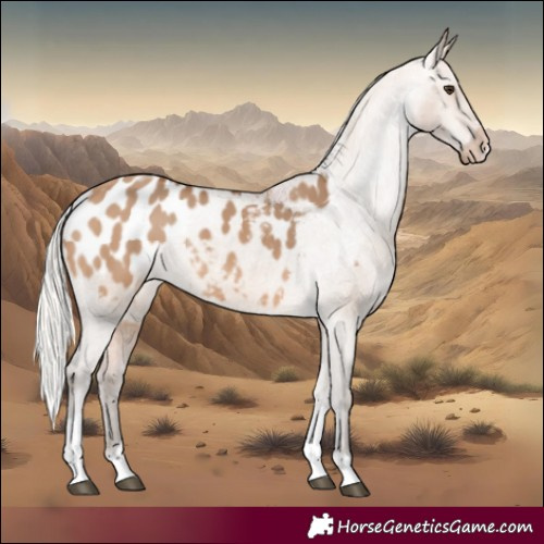 Horse Color:Silver Bay Dun Tobiano Appaloosa Rabicano 