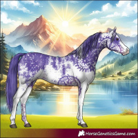 Horse Color:Watercolor White Spotted Liver Chestnut 