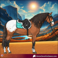 Horse Color:Bay Snowcap 