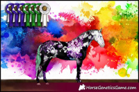Horse Color:Watercolor Brown Ice Onyx Mushroom Sabino Splash Tobiano