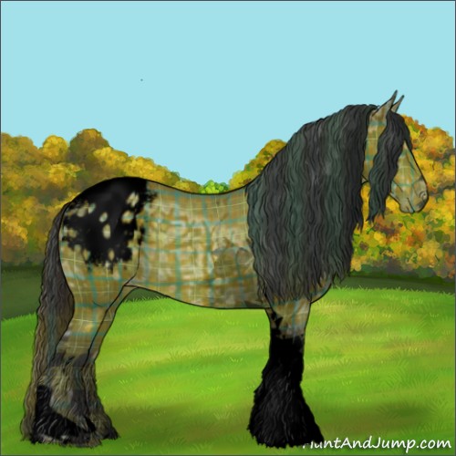Horse Color:Void Plaid  Buckskin Ice Tobiano Varnish 