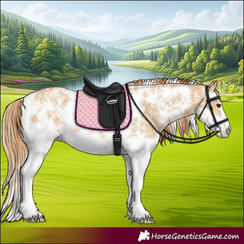 Horse Color:Red Dun Sabino 