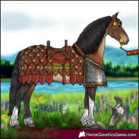 Horse Color:Brown Tobiano 