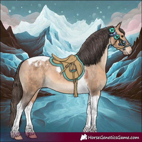 Horse Color:Bay Dun Tobiano Appaloosa