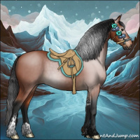Horse Color:Gray Bay Sabino