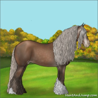 Horse Color:Gray Silver Black Pearl Tobiano 