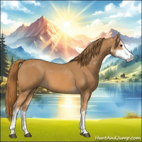 Horse Color:Chestnut Sabino