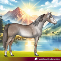 Horse Color:Gray Red Dun 
