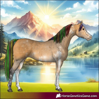 Horse Color:Painted White Spotted Buckskin 