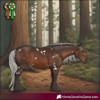 Horse Color:White Spotted Silver Brown Sabino