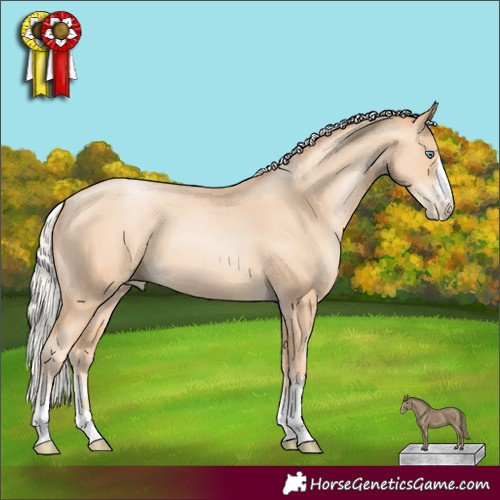 Horse Color:Silver Sable Champagne Pearl 