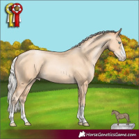 Horse Color:Silver Sable Champagne Pearl 