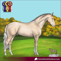 Horse Color:Silver Sable Champagne Pearl 