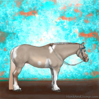 Horse Color:Red Dun Tobiano Frame