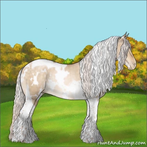Horse Color:White Spotted Silver Buckskin Pearl Dun Tobiano Rabicano 