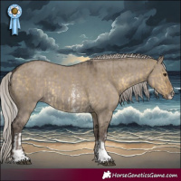 Horse Color:Silver Buckskin Dun Sabino  and Silver Grullo Sabino 