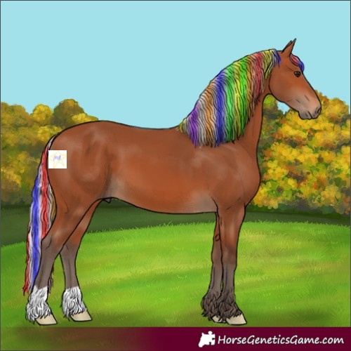 Horse Color:Painted Silver Bay 