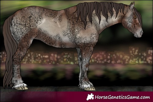 Horse Color:Sable Champagne Ice Onyx