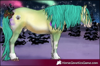 Horse Color:Watercolor Sable Champagne Onyx 