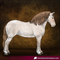 Horse Color:Blue Ice Roan Pearl 