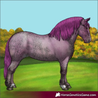 Horse Color:Blue Ice Roan Pearl 