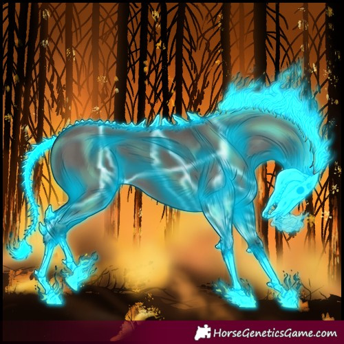 Horse Color:Thunderstruck Grullo 