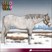 Horse Color:White Spotted Silver Smoky Grullo Roan Brindle
